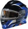 Z1R Solaris First Tracks Modular Snow Electric Helmet M Blue - Modular snow helmet with electric shield