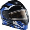 Z1R Solaris First Tracks Modular Snow Electric Helmet M Blue - Modular snow helmet with electric shield