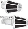 Chrome Monster Sucker Air Cleaner Kits - Monster Sucker Beveled Chr