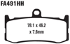 Sintered Double-H Brake Pads