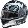 Z1R Warrant Neuron Snow Electric Helmet XL White/Gray - Snow helmet with heated shield, XL White/Gray