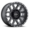 MR306 Mesh 18x9 -12mm Offset 8x6.5 130.81mm CB Matte Black Wheel