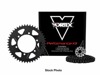 V3 Chain & Sprocket Kit Black SX Chain 520 14/43 Black Steel - For 91-98 Honda CBR600F2/F3
