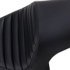 Profiler Tuck and Roll Vinyl 2-Up Seat Black Gel - For 13-20 Yamaha XVS950 Bolt