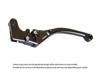 V3 2.0 Black Stock Length Clutch Lever - For 06-20 ZX14