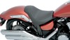 Smooth Vinyl Solo Seat Black Low Profile - For 11-18 Yamaha XVS13 Stryker