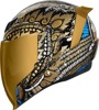 ICON Airflite Daytripper Helmet - Medium, Gold - Full-face helmet with Gold Daytripper graphic