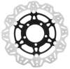 Front VEE Brake Rotors - Black - VEE Style Brake Rotor - Black Center Front Set