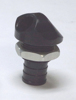 Black 45 Degree Bilge Fitting - 3/4" Hose