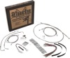 Extended Braided S.S. Control Cable Kit For 13" - Fits 17-20 Harley Davidson Electra Glide & Street Glide