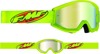 FMF PowerCore Youth Goggles Yellow Mirror Gold Lens - Youth goggles with gold mirror lens