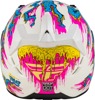 Fly Racing Revolt Space Creep Helmet MD For Light Blue/White/Pink - Medium size, light blue/white/pink.