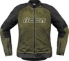 ICON Women's Overlord3 Mesh Jacket XL Green - Breathable mesh sport jacket for women