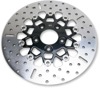 10-Button Black Carrier Floating Rear Brake Rotor