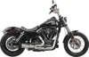 Stainless Steel 2-Into-1 Shorty Turnout Full Exhaust - For 06-17 Dyna