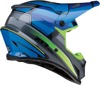 Z1R Rise MC Helmet Blue/Hi-Vis Yellow Large - MX helmet with DOT approval