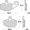 Sintered Brake Pads - 687Ls Sint Brake Pads Sbs