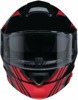 Z1R Solaris 2.0 Slater Modular Helmet 2XL Black/Red - Modular helmet with drop-down sun visor