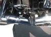 Passenger Floorboard Relocation Brackets - Black - For 00-17 HD Softail