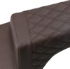 Step-Up Rear Lattice Stitch 2-Up Seat Brown