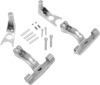 Chrome Passenger Floorboard Mounts Kit - For most 00-17 FLST/FXST