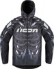 ICON Airform Manik'R Jacket XL White/Black/Gray Men's - Men's street sport jacket in XL size.