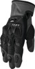 THOR Terrain Gloves Men's XS Charcoal/Black - Durable off-road gloves in XS Charcoal/Black