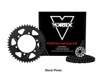 V3 Chain & Sprocket Kit Black RX Chain 520 15/45 Hardcoat Aluminum - For 01-05 Yamaha FZ-1