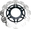 Front VEE Brake Rotors - Black - VEE Style Brake Rotor - Black Center Front Set