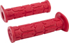 ODI Rogue Single-Ply ATV Grips Red - Durable ATV grips with closed ends