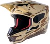 Alpinestars S-M5 Helmet - Dark Brown/Kangaroo Matte Medium - For Medium fit, DOT/ECE certified.