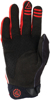 Answer 25 Peak Flo Gloves Black/Red/White - Large - Men's motocross gloves in Large size