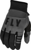 F-16 MX/ATV Gloves, Black & Dark Gray - Medium - Lightweight & Protective Textile Off-Road Racing Glove