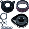 Black Stealth Mini Teardrop Air Cleaners for Harley-Davidson - Air Clnr Stlth Mini Trdrp Blk