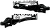 Black/Silver Hybrid Footpegs - For 05-20 Kawasaki KX 250/450