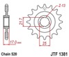 Front Steel Countershaft Sprocket w/ Rubber Damper - 15 Tooth 520