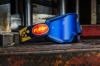 FMF PowerCore Flame Goggles Navy Mirror Blue Lens - Anti-fog goggles with mirror blue lens