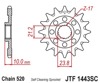 Steel Front Sprocket - Self Cleaning 14 Teeth - New JT!