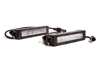 6 In LED Light Bar Single Row Straight SS6 - White Wide Light Bar (Pair)