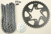 V3 Chain & Sprocket Kit Black SX Chain 520 15/45 Black Steel - For 07-19 Kawasaki ZX6R