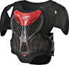 A-5 S Youth Body Armor Black/Red Size Y-S/Y-M