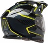 Z1R Range 2.0 Voyager Helmet XL Gloss Black/Gray/Hi-Vis - Dual sport helmet with drop-down sun visor