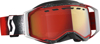 Prospect Snowcross Goggle White/Red w/ Enhancer Red Chrome Lens