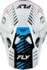 Fly Racing Formula CP Slice Helmet White/Red/Cyan 2X - ECE/DOT approved lightweight helmet