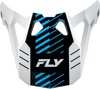 FLY RACING Formula CP Slice Visor White/Red/Cyan YL-S - Helmet visor for Formula CP helmets