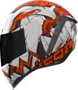 ICON Airform Trick or Street 3 Helmet - M Orange/White - Full face helmet with internal sun shield