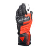 Dainese Carbon 4 Long Leather Gloves Black/Red/White 3XL - Protective leather gloves in 3XL size