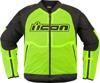 ICON Overlord3 Mesh Jacket Men's M Black/Hi-Vis Yellow - Sport mesh jacket for hot weather riding