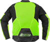 ICON Overlord3 Mesh Jacket Hi-Vis Yellow/Black 2XL Men's - Sport mesh jacket for hot weather riding