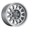 MR704 16x8 0mm Offset 6x5.5 106.25mm CB Matte Titanium Wheel